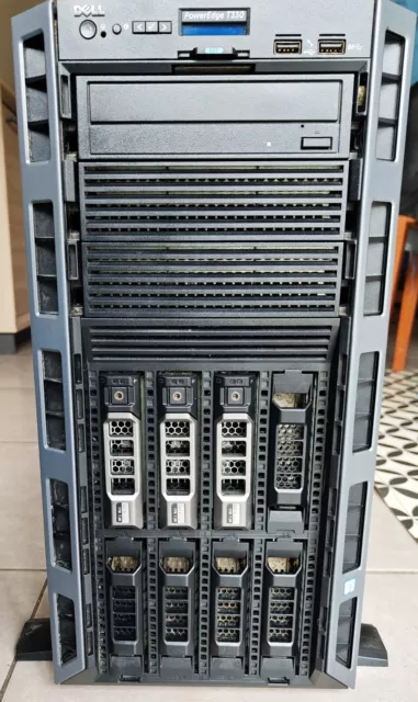 Serveur Dell PowerEdge T330 48Go de Ram 3*1To Processeur Intel Xeon E3-1270 v6