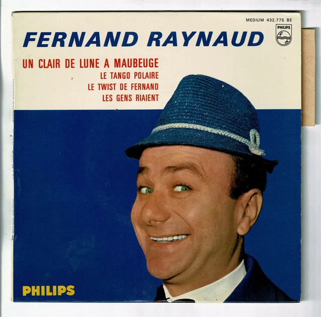FERNAND RAYNAUD VINYL 45 Runden EP Ein Clair De Lune A Maubeuge