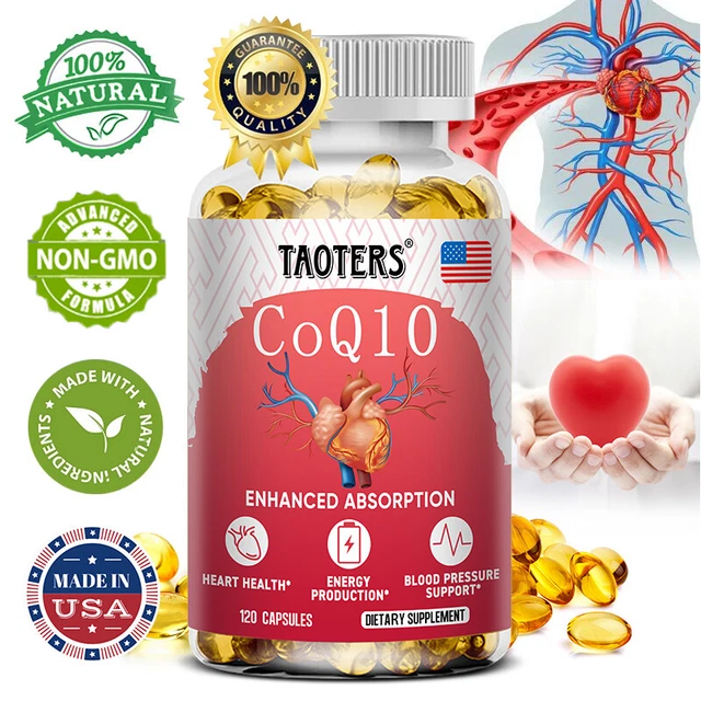 COQ10 400MG CO Enzyme Q10 Vegan Capsules Coenzymes Antioxidant
