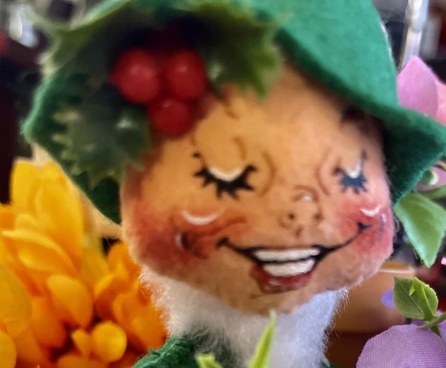 1996 Annalee Poseable Christmas Green Pixie Elf‼️✨Vintage Holiday Gnome Troll