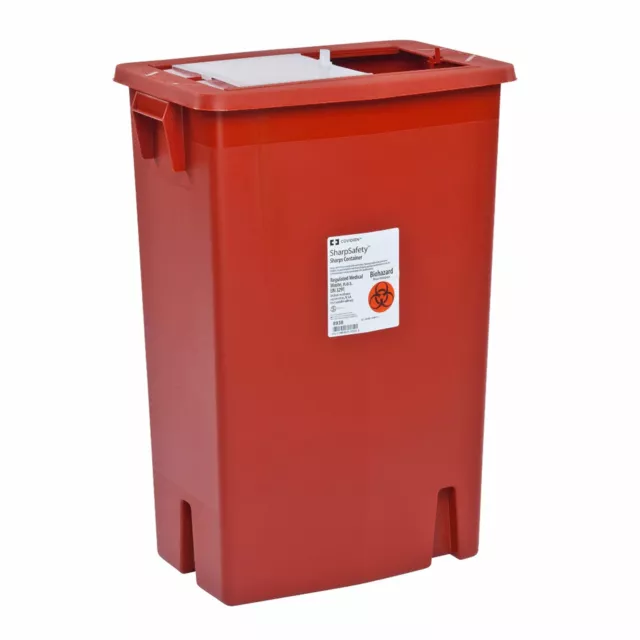 SharpSafety Sharps Container 18 gal. Vertical Entry Case of 5