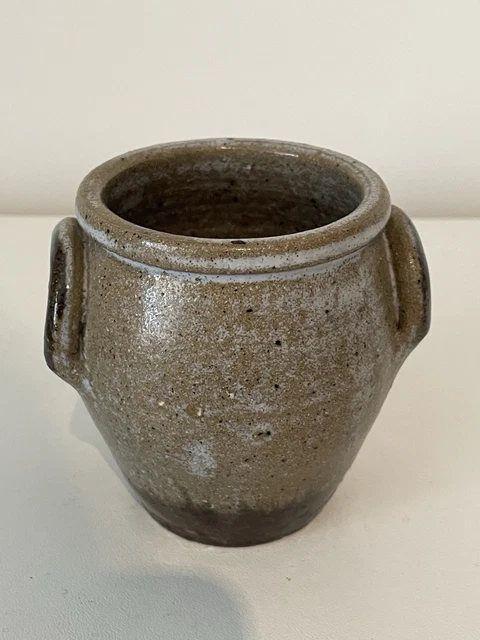 Ancien Pot En Grès La Grange Aux Abeilles – 15cm, Fabriqué En France, Giffaumont