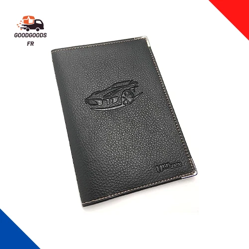 Porte-Documents Voiture En PU Léopard - Organiseur Étanche Pour Carte Grise, Permis, Assurance - Accessoire Intérieur Auto