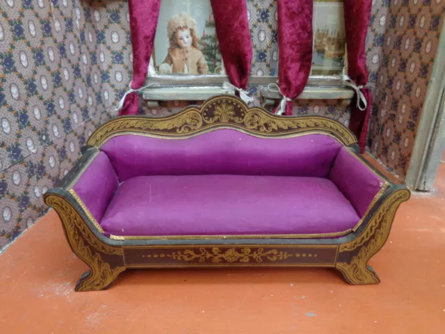 Jouet ancien boulle meuble pour maison de poupée mignonnette 3