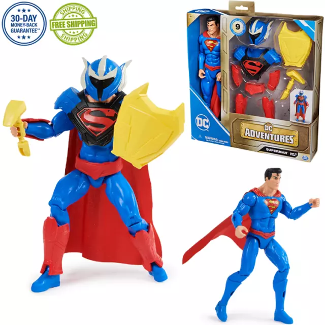 NEW DC Comics, Superman Man of Steel Action Figure, DC Adventures, 12-inch Toy..