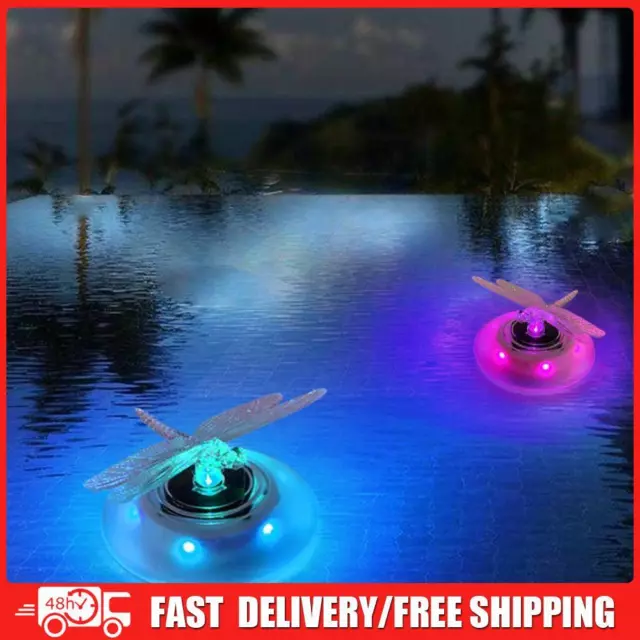 Solar RGB LED Swimming Pool Underwater Floating Lamp Garden Water Light (B)