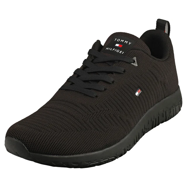 TOMMY HILFIGER CORPORATE Knit Rib Runner Mens Black Casual