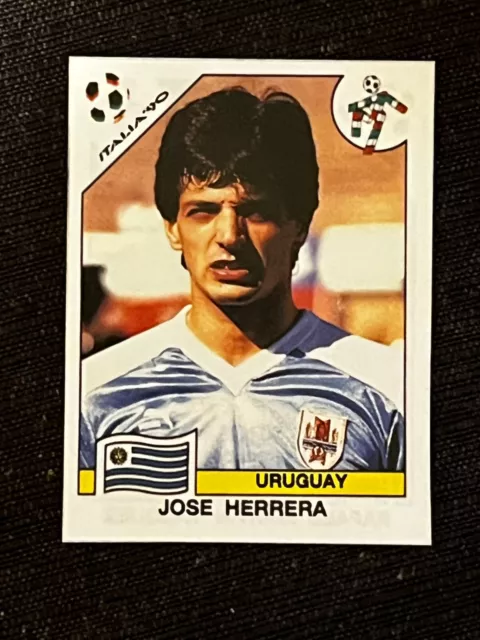 Sticker Panini World Cup Italy 90 Jose Herrera Uruguay # 367 Recup Removed