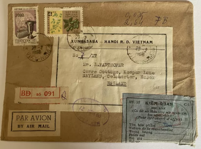 lettre cover north Vietnam Viet Nam nord 1968