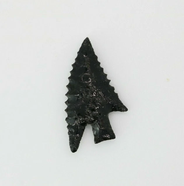 TED ORCUTT NORTHWEST COAST OBSIDIAN FLINT EXOTIC POINT - RARE - CIRCA 1900's