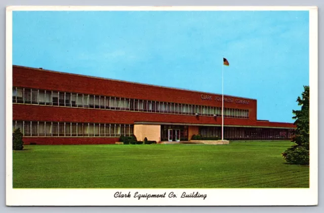 Postcard Jackson MI Clark Equipment Co. Transmission Division