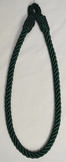 Curtain & Chair Tie Back -24"spread rope - ~3/8" wide -18 colors to choose from!