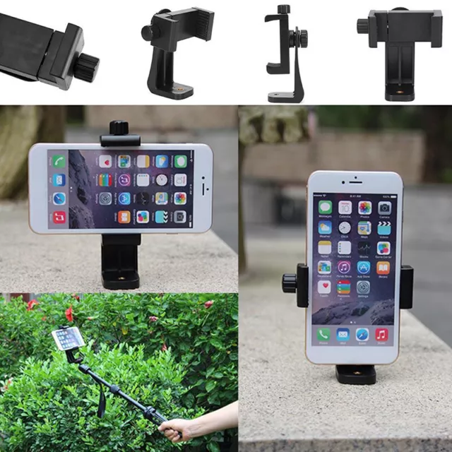 Universal Smartphone Tripod Stand Holder Cell Phone Clip Mount Adapter Support