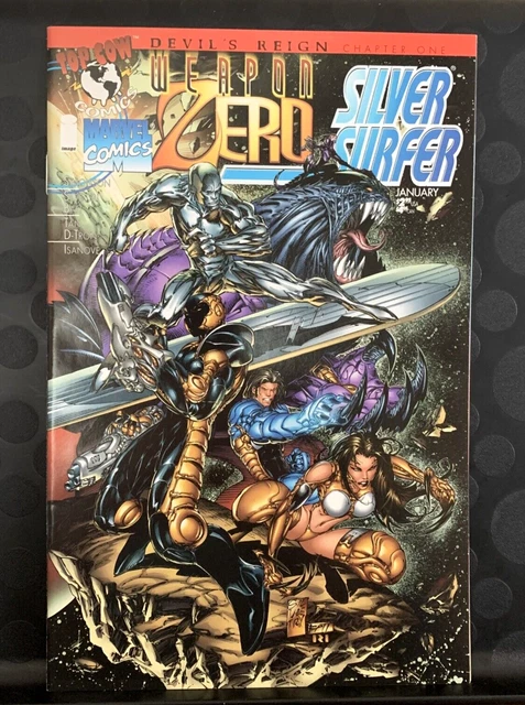 Top Cow Marvel Comic Book Weapon Zero Silver Surfer  Vol 1 No 1 January 1996