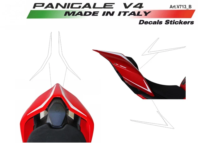 Spoiler/Carenatura Posteriore Per Ducati Streetfighter E Panigale V4/V2 (2018-2024) - In ABS, Design Monoposto, Colore Rosso