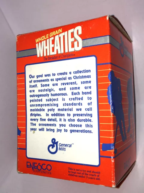 Enesco 1991 Navidad Es My Gol Wheaties Cereales Hockey Ornamento General Mills 3