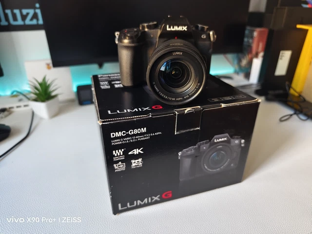Panasonic LUMIX DMC-G80  Digitale Mirrorless Nera Kit 12-60 Power O.I.S.
