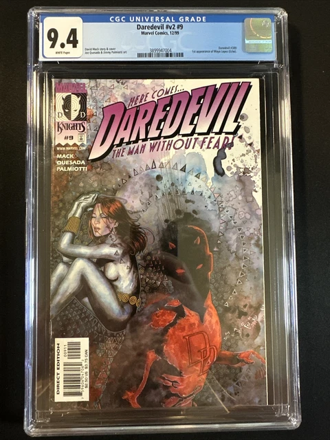 DAREDEVIL #9 CGC 9.4 1st Appearance of ECHO (Maya Lopez) Volume 2 White Pages
