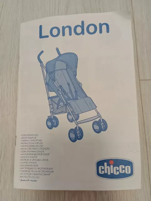 Gebrauchsanleitung für Chicco London Buggy Bedienungsanleitung