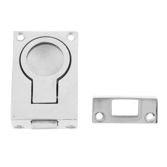 Marine 316 Stainless Recessed Hatch Pull Buckle Floor Latch Flush Ring Pull