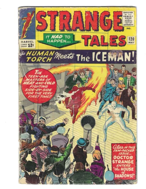 Strange Tales #120 Marvel 1964 GD+ Doctor Strange! Human Torch Iceman Combine