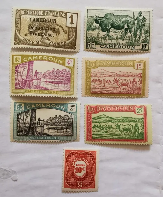 Vintage Cameroun postage stamps