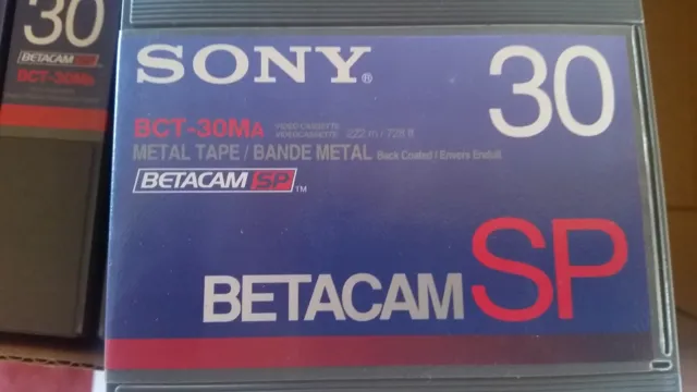 lot 6 cassettes Digital BETACAM SP SONY BCT-30MA  Neuves New 2