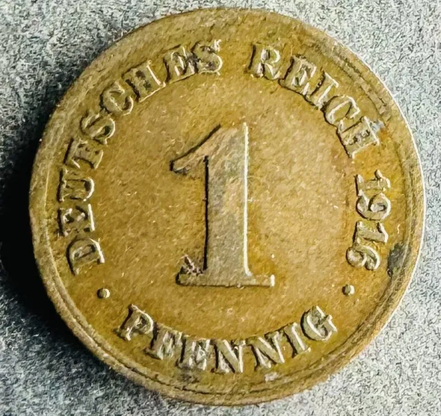 1 Pfennig 1916 D Deutches Reich Wilhelm II KM#10 K280124/0E