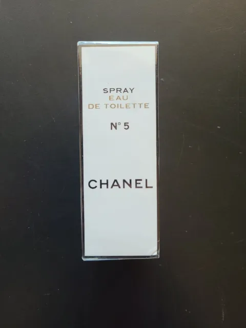 Vintage CHANEL No 5 Eau De Toilette Spray New In SEALED BOX 45ml