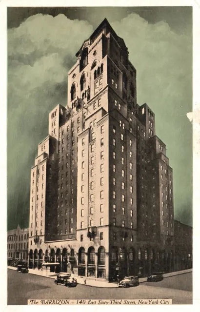 Vintage Postcard 1920's The Barbizon Building Manhattan New York City Structure