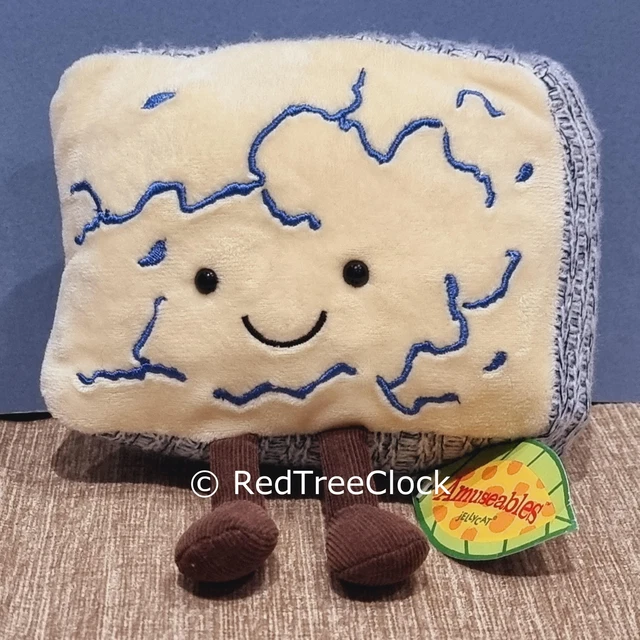 NEW JELLYCAT AMUSEABLE Blue Cheese Soft Toy Plush BNWT gifts PF. £92.99