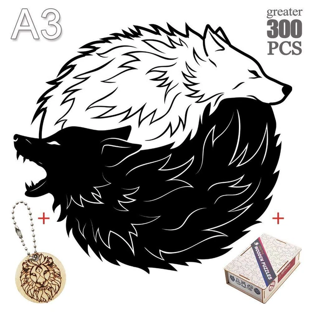 Wolf Animal Jigsaw Puzzles Adult Kids Christmas Gifts Educational Toys Games 7