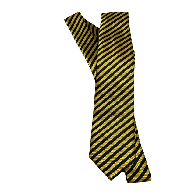 Retreez Kids Necktie Yellow Black Strip Boys 8-10 years Old