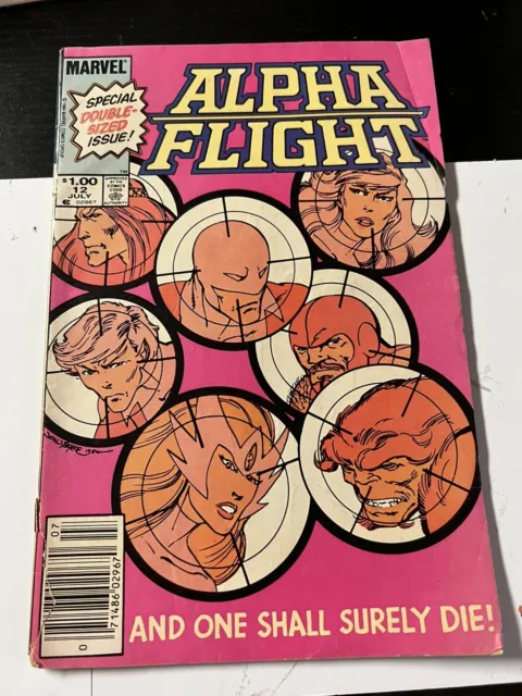 Alpha Flight #12 (Marvel, 1984) John Byrne ~ Death of Guardian
