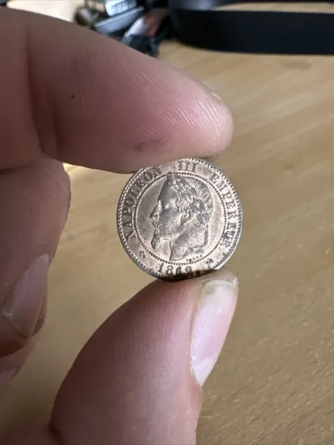 2 centimes Napoléon III 1862 k (Bordeaux) tête laurée / super+++