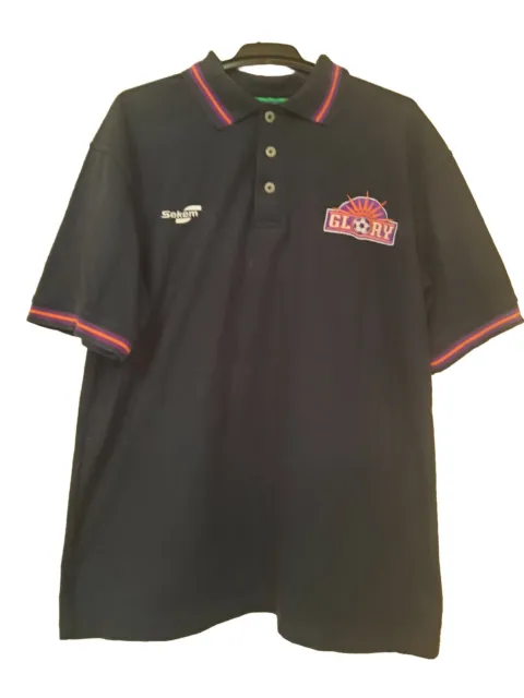 Vintage Perth Glory Mens Polo Shirt Sekem Soccer  Football  Medium