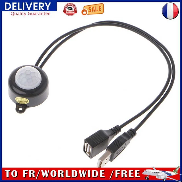 Hand Sweep Switch Motion Sensor Detector for Wardrobe Lamp (Black USB)