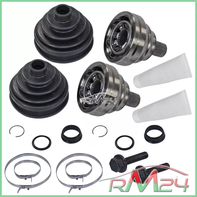 2X Kit Giunto Omocinetico Semiasse Lato Ruota Per Vw Passat 3C 1.4-3.2