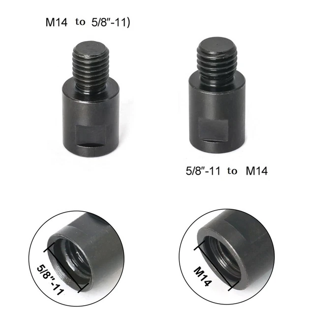 Adaptateur facile à utiliser pour outils électriques filetés M14 avec 5/8 11