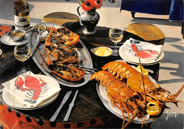 CPM - gastronomie  Langouste à la mayonnaise et homards grillés