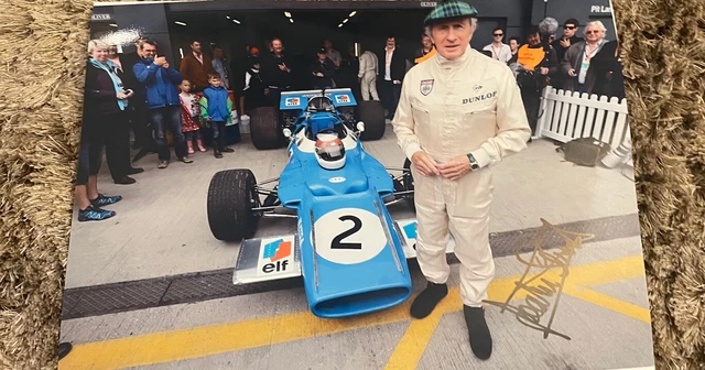 SIR JACKIE STEWART FIRMATO Foto 2