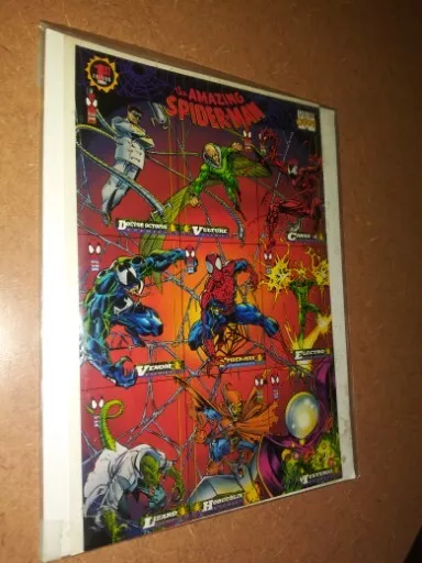 1994 Fleer Marvel Spiderman 1st Edition 9 Card Uncut Promo Sheet Venom Carnage 2 3