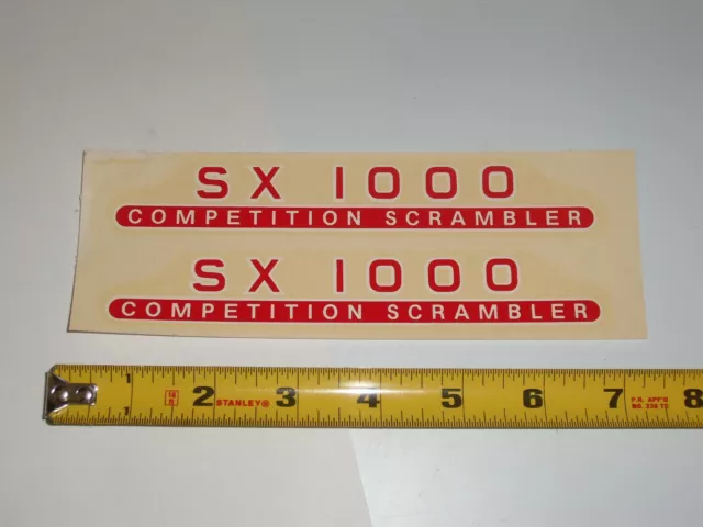 old school NOS Schwinn Competition Scrambler SX1000 water slide decal bmx bike