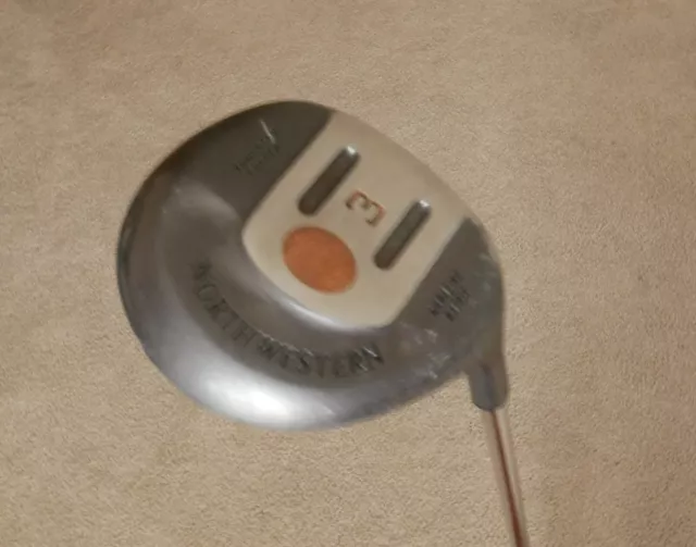 Northwestern 3 Wood Golf Club Tungsten Copper Tru Temper Steel Shaft RH