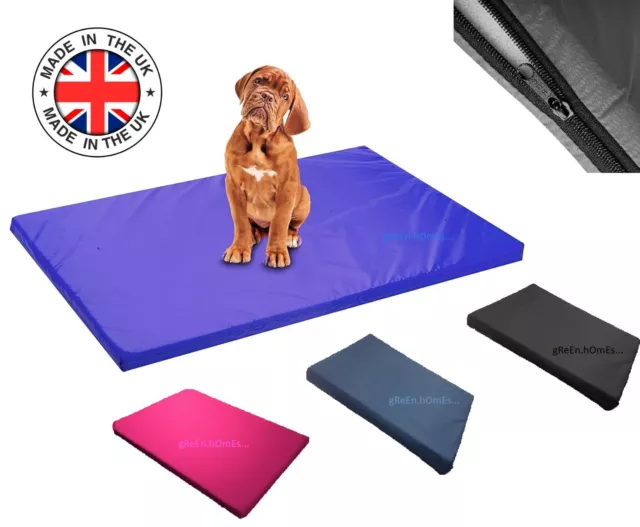 Waterproof Mattress For Dog Cage Crate Mat Pet Cat Bed Pad Zipped Washable Cover