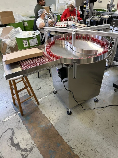 BRAND NEW Bottle Unscrambling Rotary Table 36" DIA.