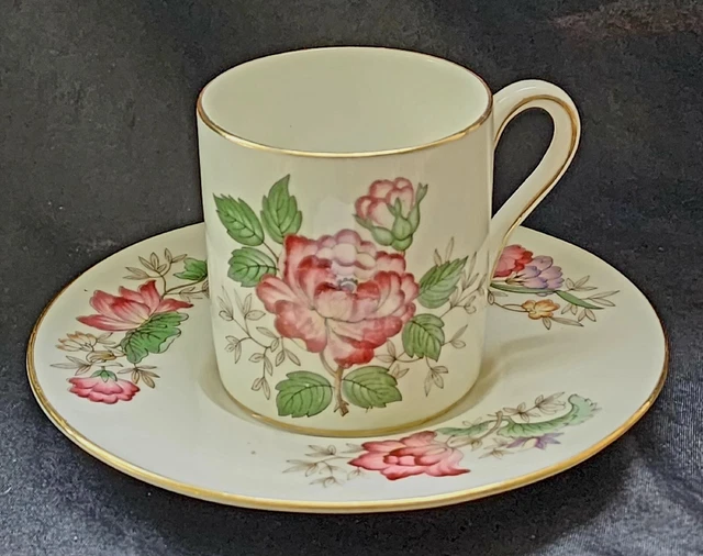 Beautiful Wedgwood Charnwood Demitasse Cup & Saucer, Older Mark