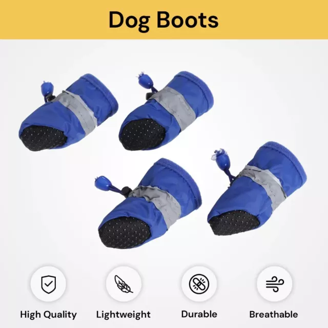 Dog Shoes Dog Boots Waterproof Anti Slip Socks Booties Puppy Rain Boots Pet Sock 3