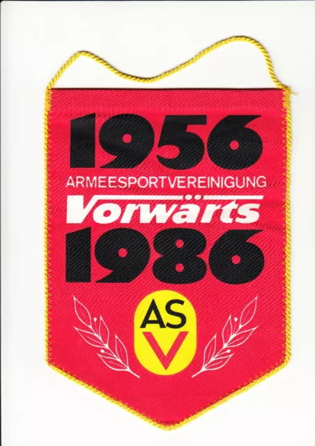 DDR DTSB ASV Wimpel 30 Jahre Armeesportvereinigung Vorwärts 1956 - 86