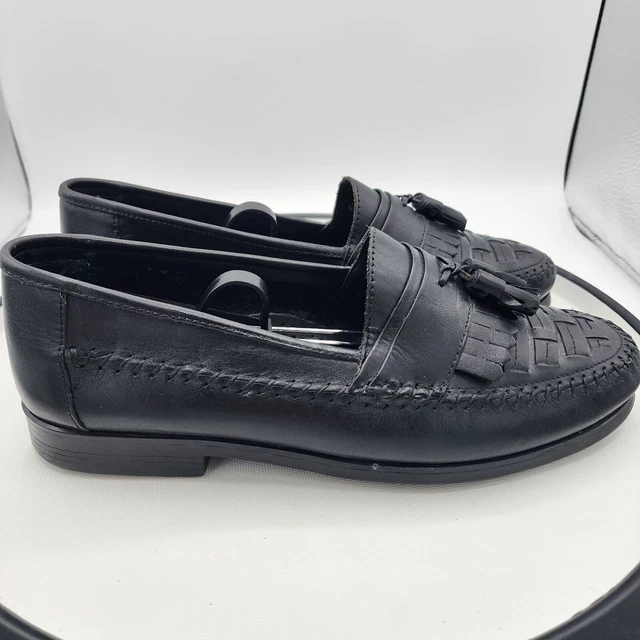 MENS GIORGIO BRUTINI LE Glove Gordy Black Tassel Loafers Dress